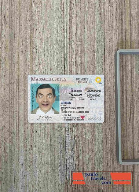 USA Massachusetts DL photolook FRONT PSD template